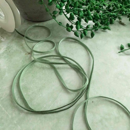 Hunter Green Velvet Ribbon - Various Widths | 3 Meter Roll - Winterberries