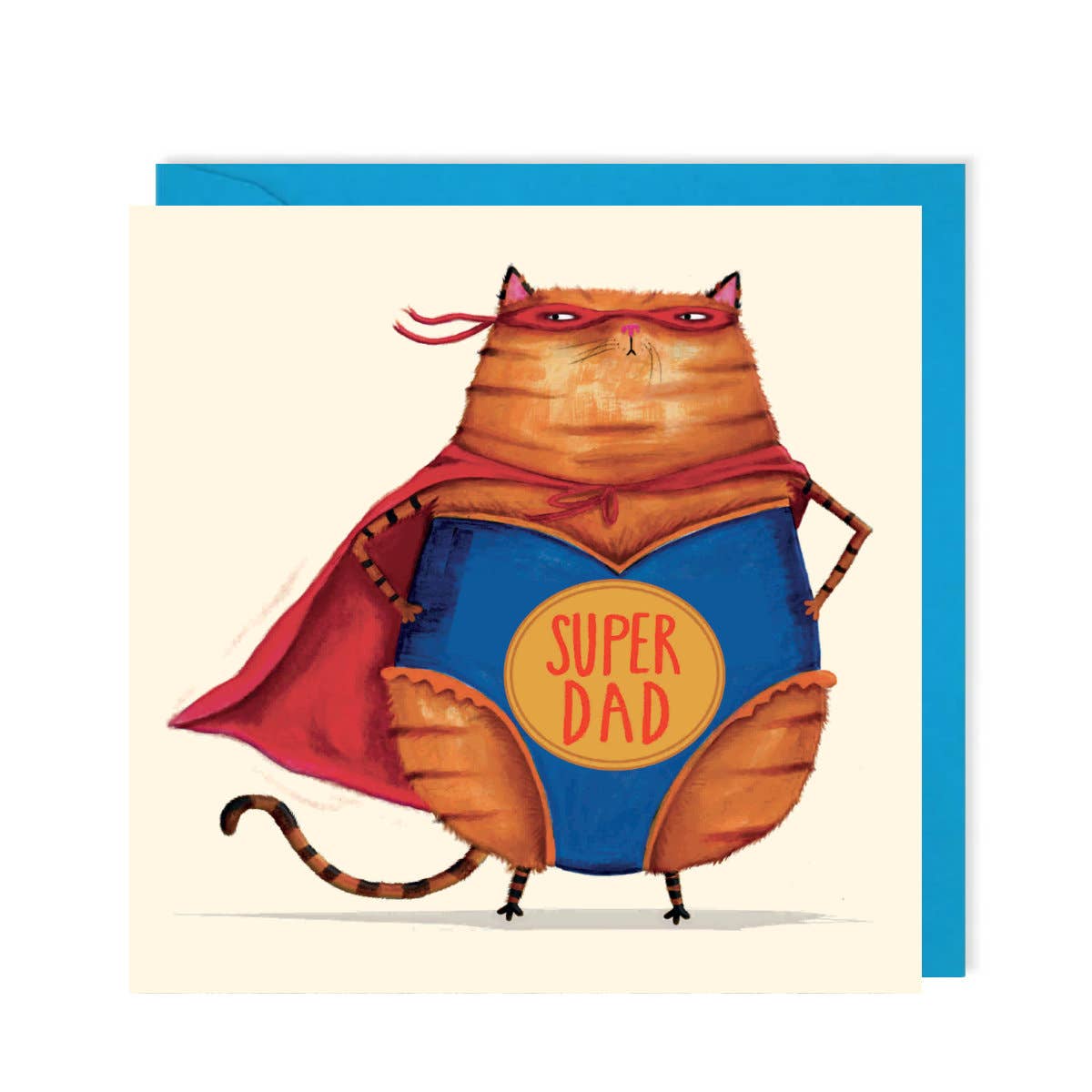 FATHER'S DAY SUPER CAT DAD CARD