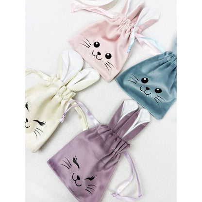 EASTER BUNNY EAR VELVET GIFT BAG
