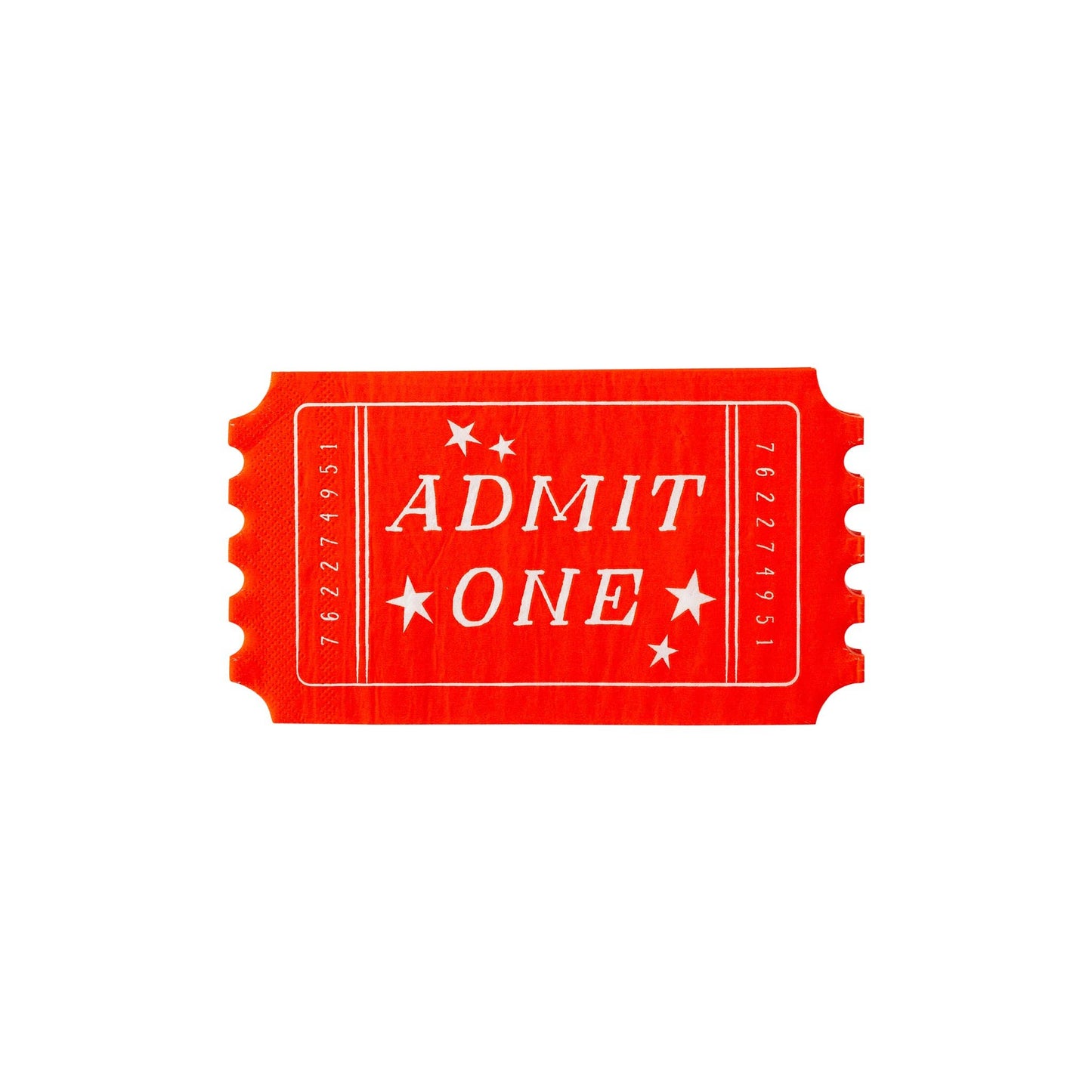 CAR938 -  Carnival Ticket Shaped Napkin - Winterberries