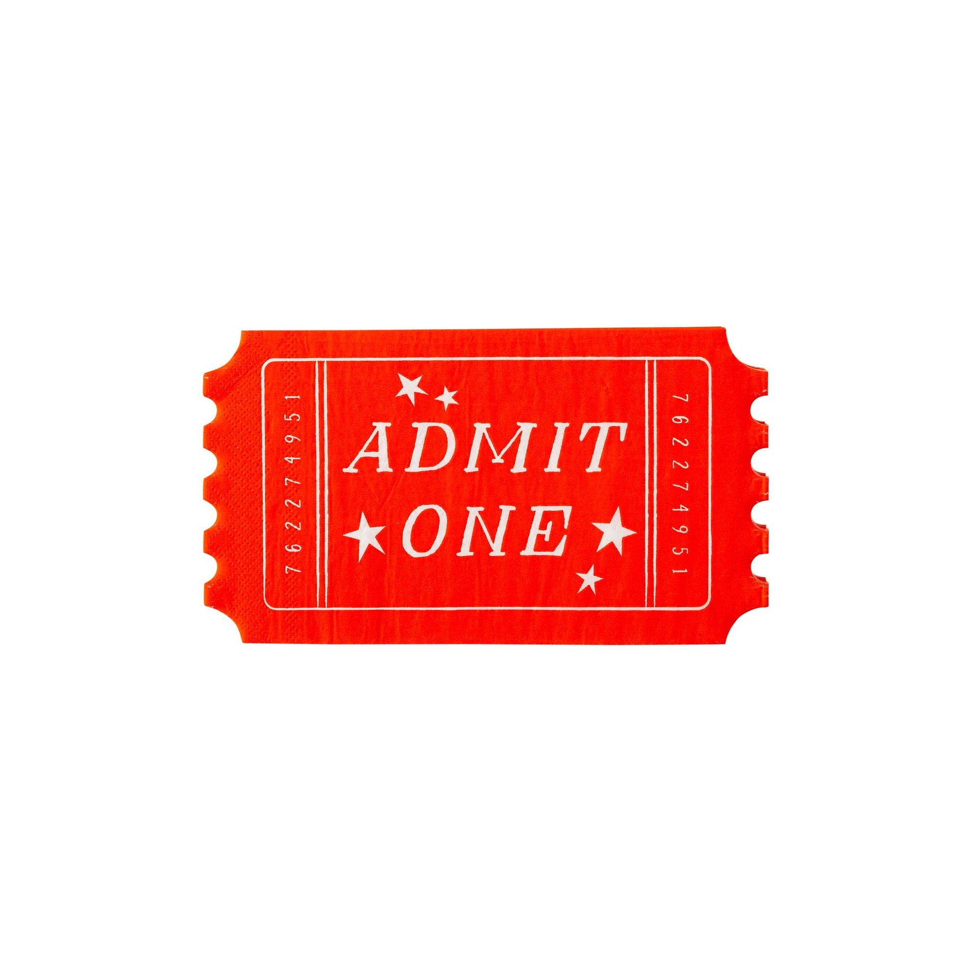 CAR938 -  Carnival Ticket Shaped Napkin - Winterberries