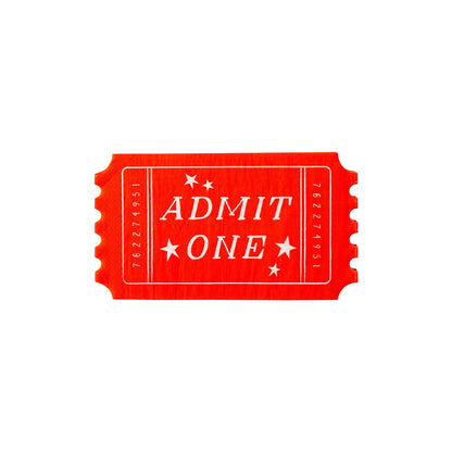 CAR938 -  Carnival Ticket Shaped Napkin - Winterberries