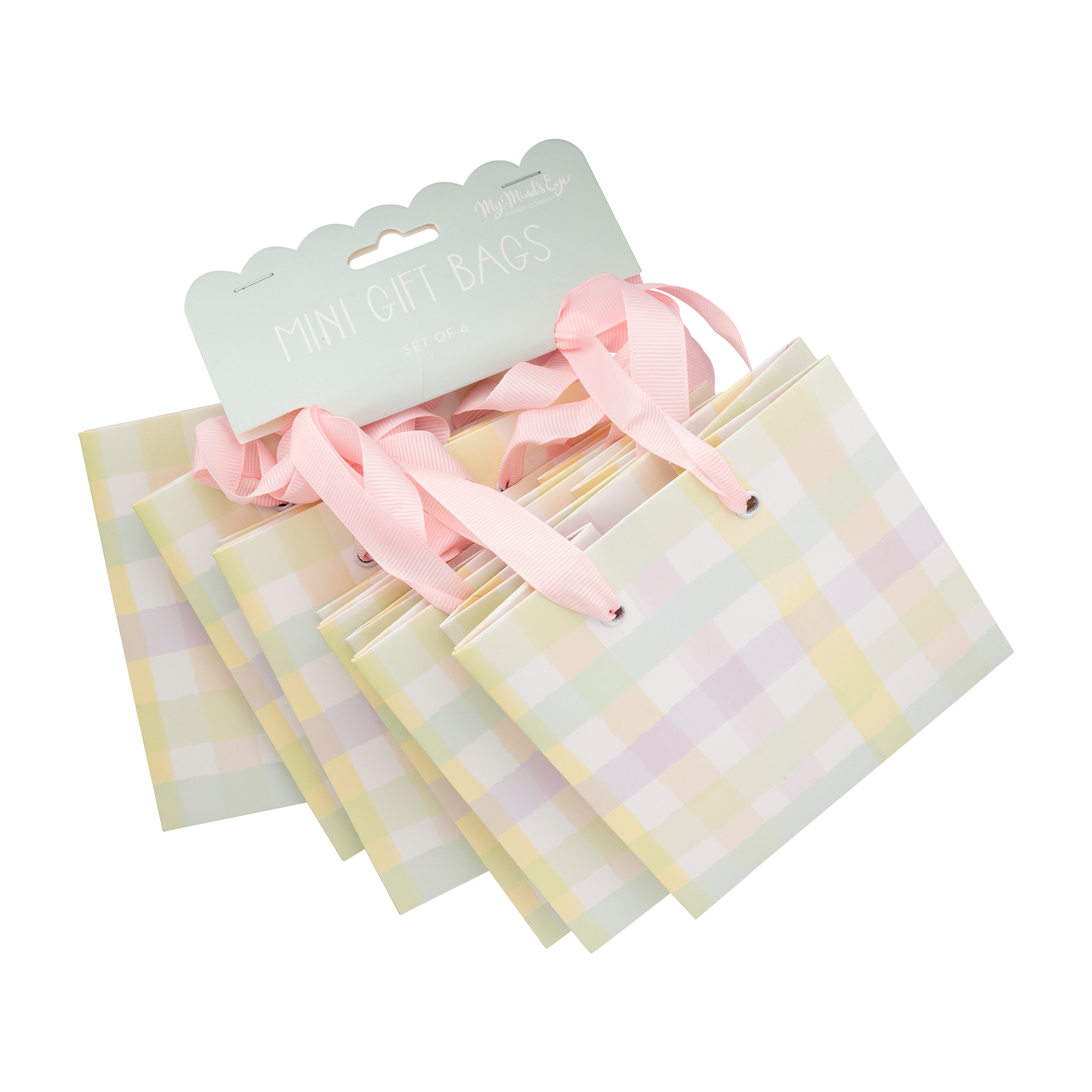 PLGBS90 - Spring Check Gift Bag Set - Winterberries