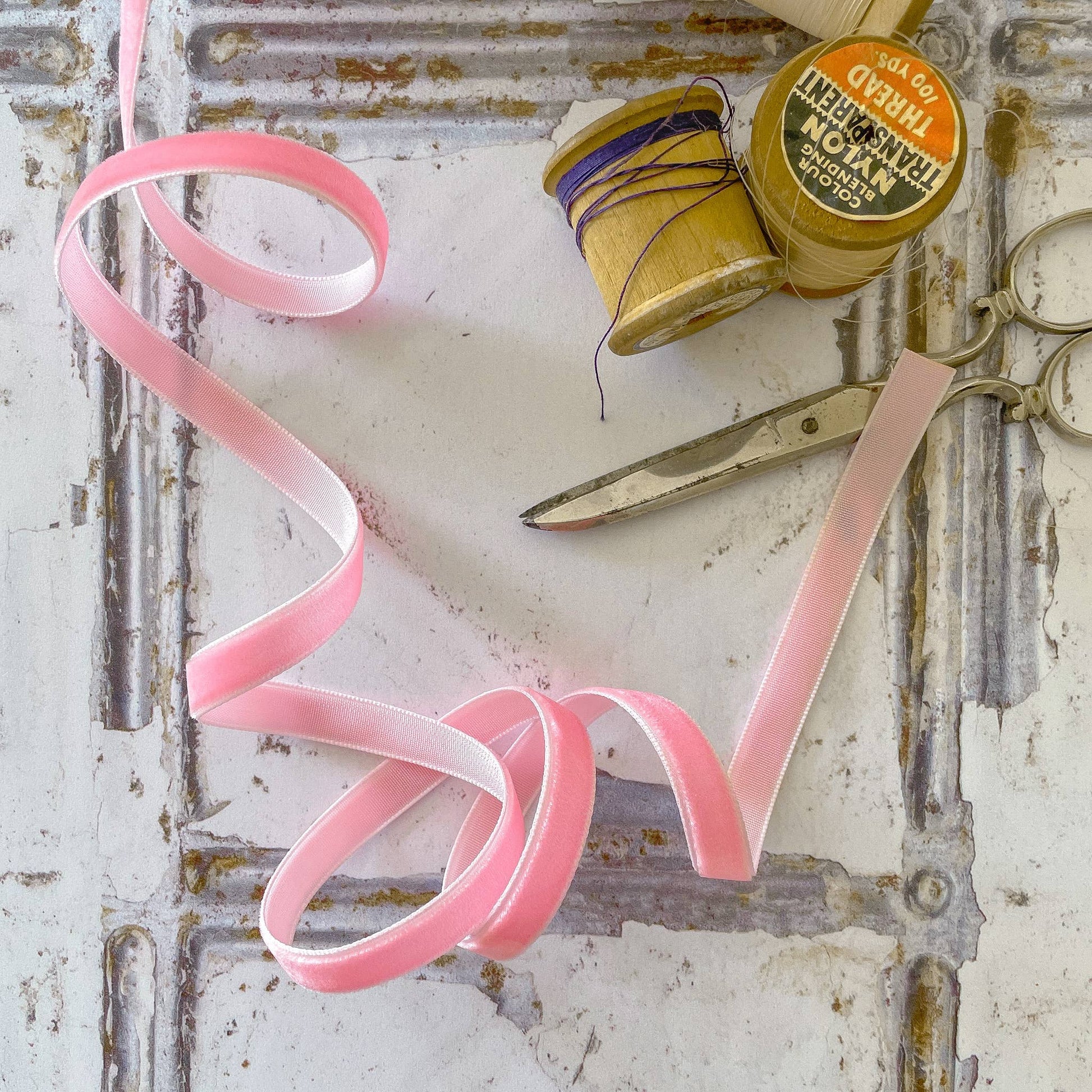 Pink Velvet Ribbon 9mm  - 3 Meter Roll - Winterberries