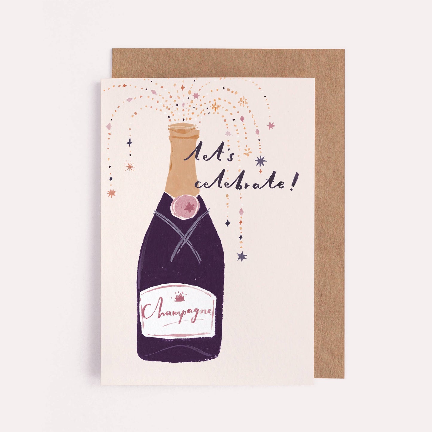 CHAMPAGNE CELEBRATE CARD - Winterberries