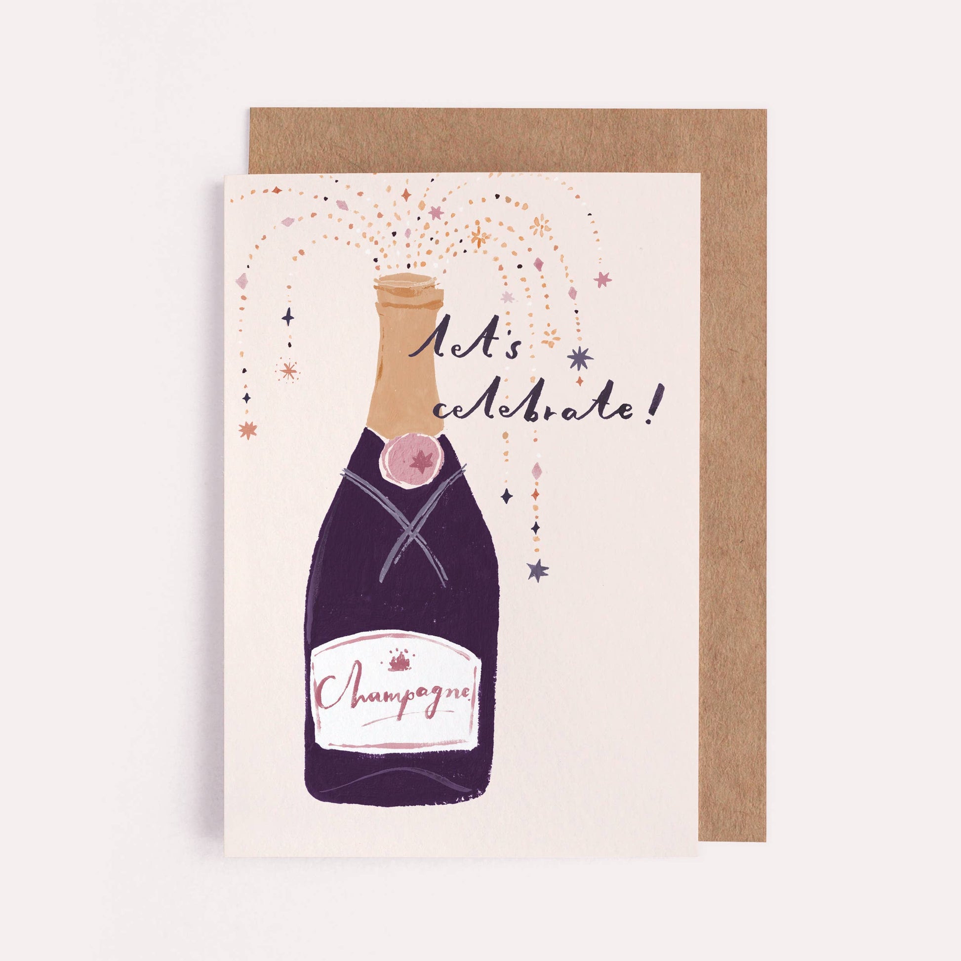 CHAMPAGNE CELEBRATE CARD - Winterberries