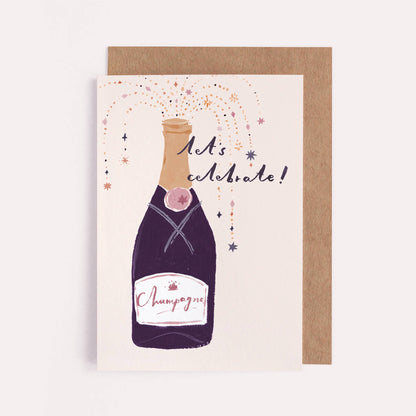 CHAMPAGNE CELEBRATE CARD - Winterberries
