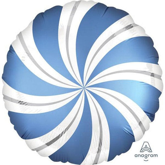 18" Blue Candy Swirl Balloon - Winterberries