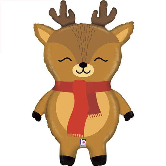 29" Christmas Reindeer Balloon - Winterberries