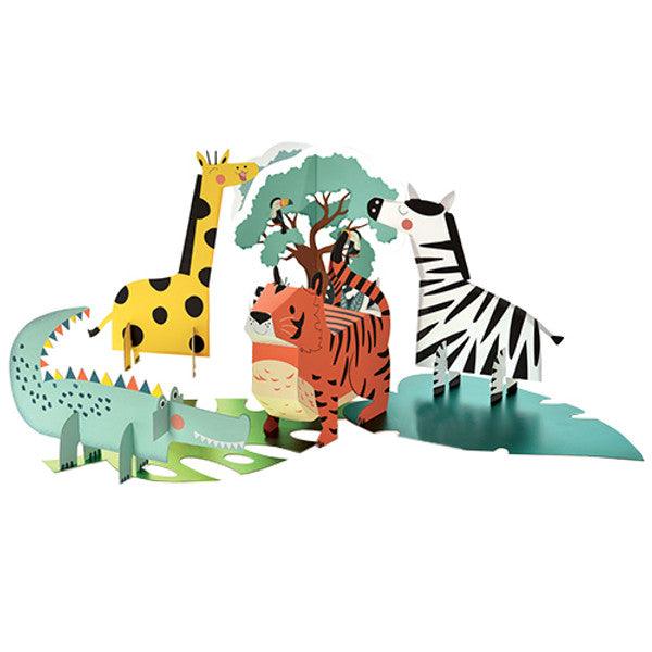 x5 Safari Animals Centrepiece Kit - Winterberries