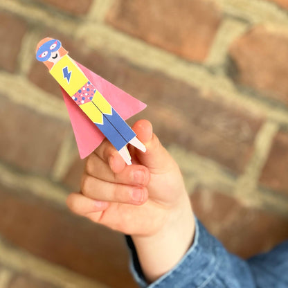 MAKE YOUR OWN SUPERHERO PEG DOLL