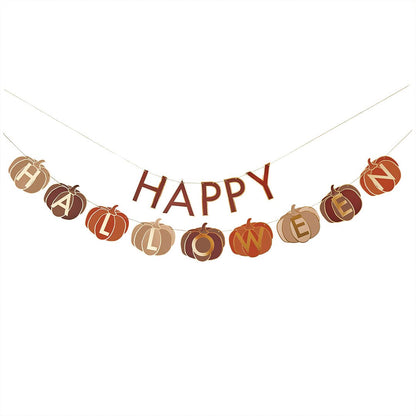 2M PUMPKIN 'HAPPY HALLOWEEN' BANNER