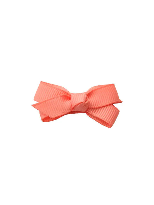 Small Bow Clip Coral - Winterberries