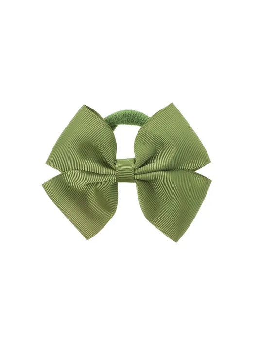 Medium Bow Hair Tie Sage Green - Winterberries