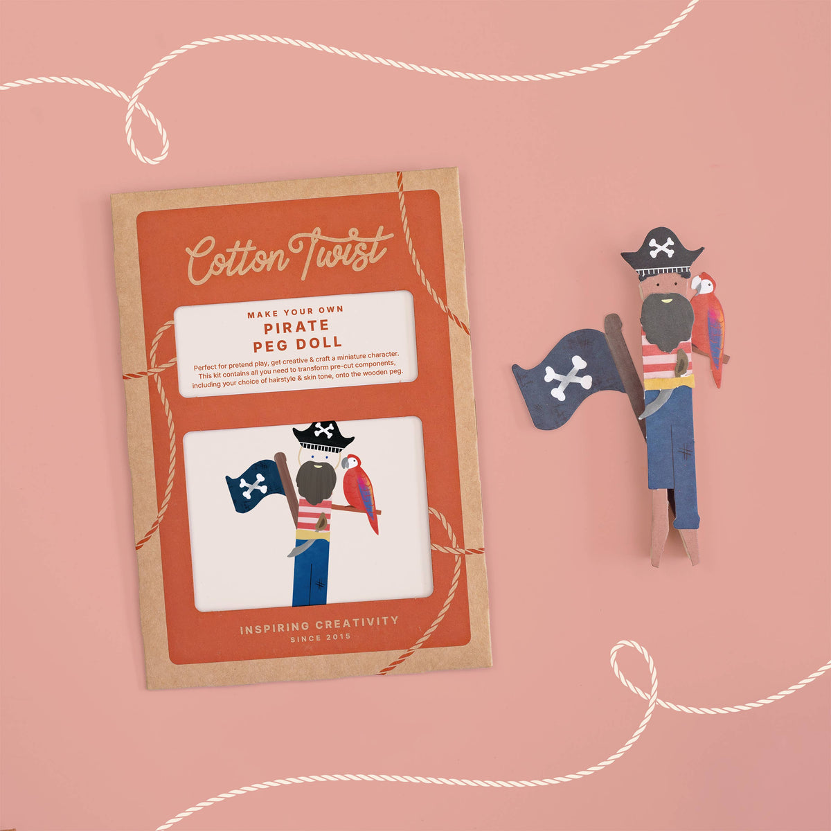 MAKE YOUR OWN PIRATE PEG DOLL