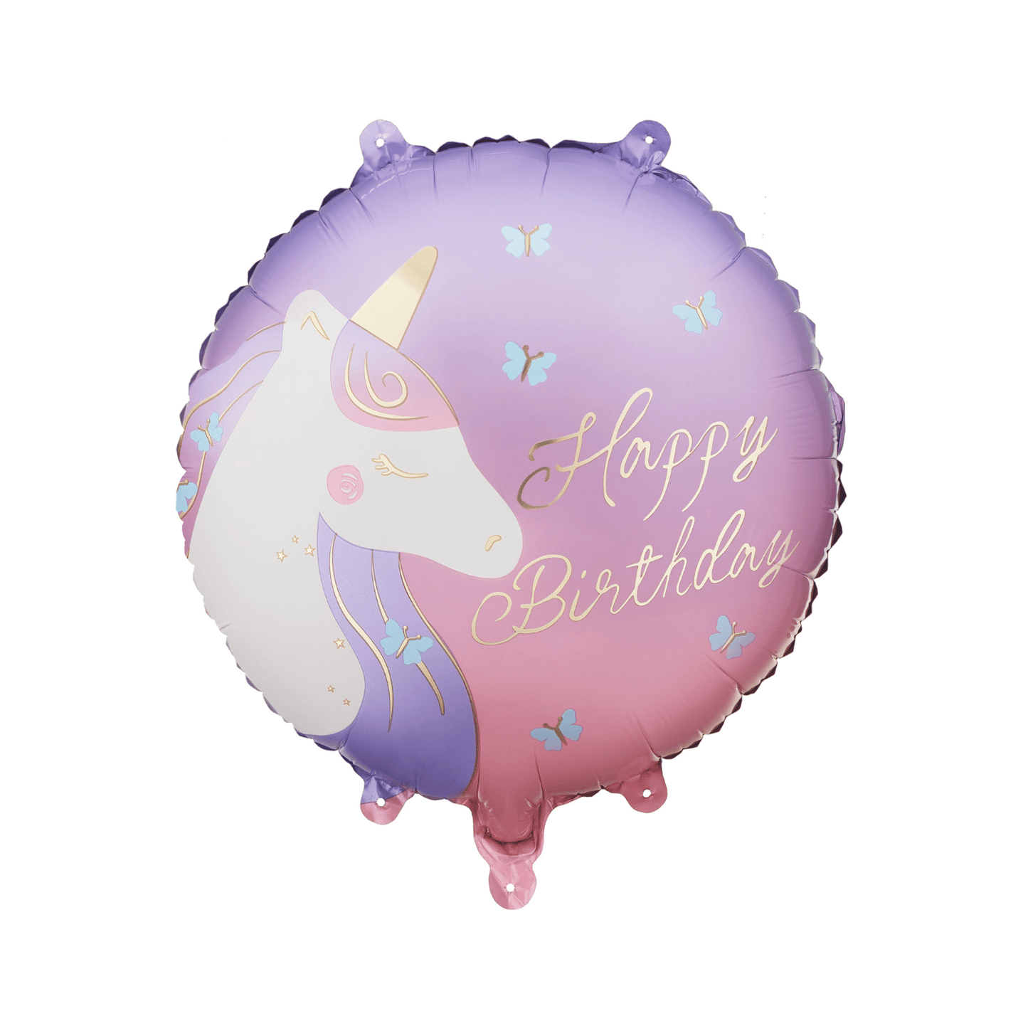 Partydeco Unicorn Happy Birthday Foil Balloon