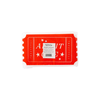 CAR938 -  Carnival Ticket Shaped Napkin - Winterberries