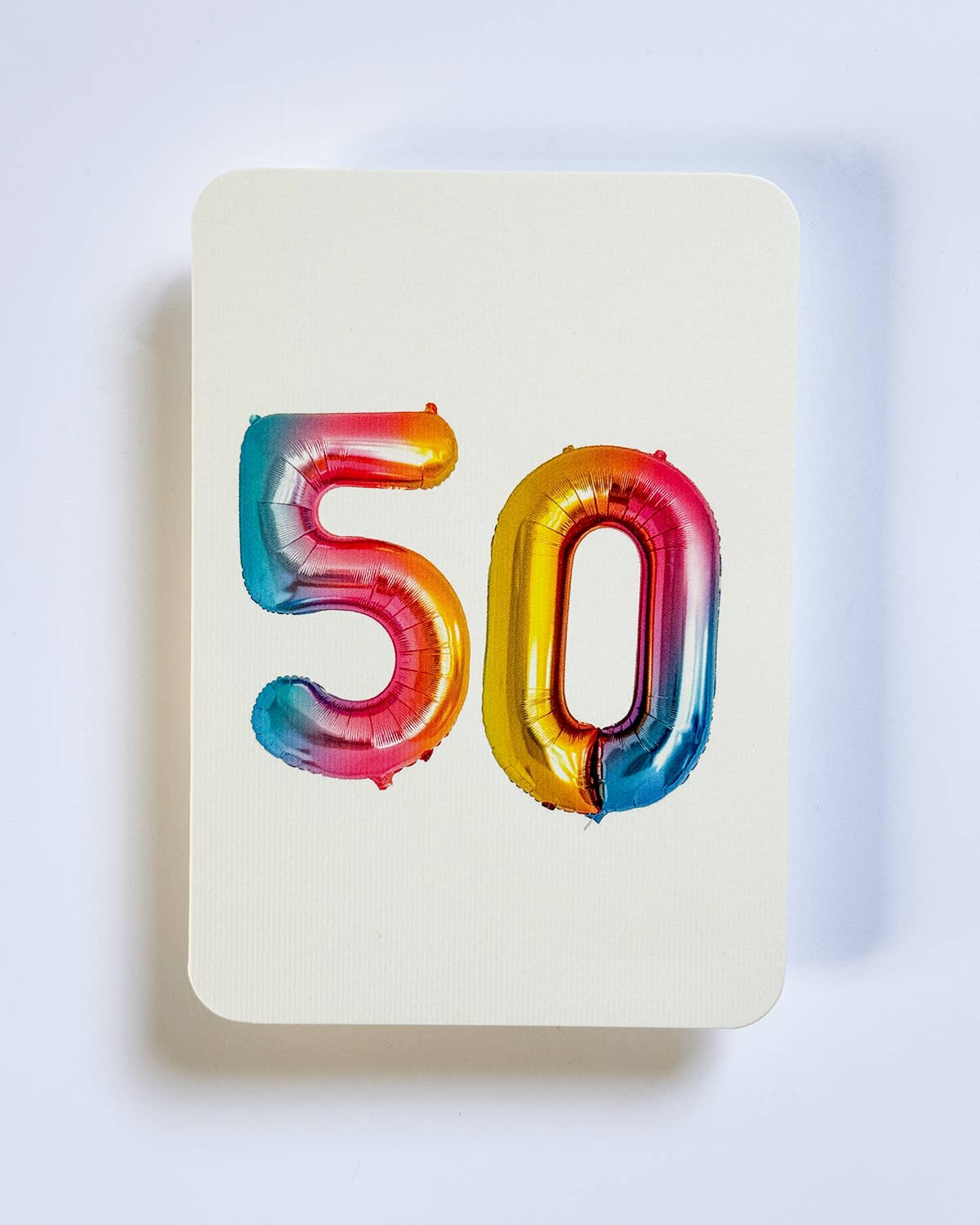 Birthday Balloon No. 50 Greeting Card | Age Cards - Winterberries