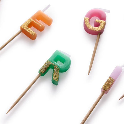 BG BIRTHDAY ENERGY GLITTER BIRTHDAY CANDLE SET