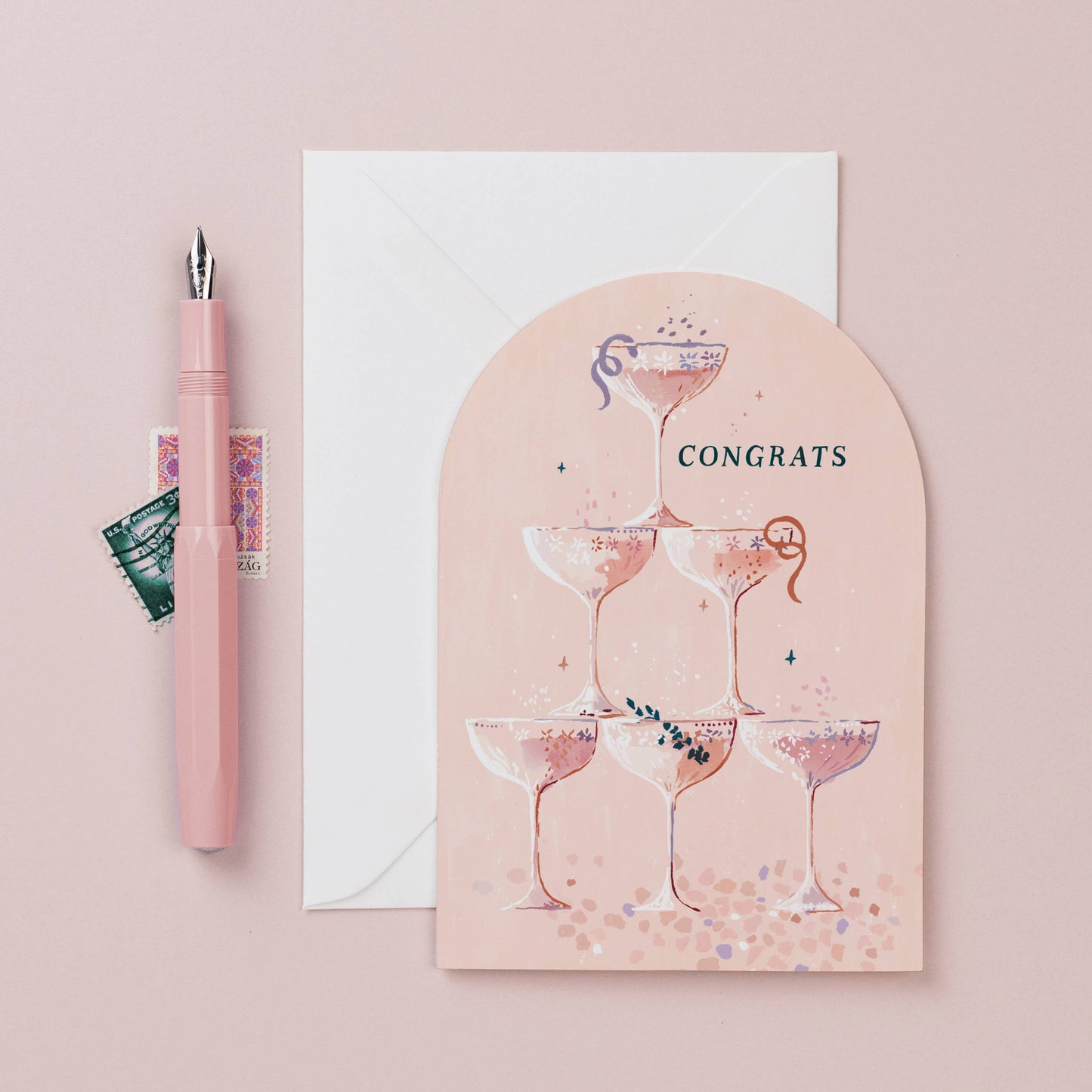 CHAMPAGNE CONGRATULATIONS CARD