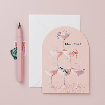 CHAMPAGNE CONGRATULATIONS CARD