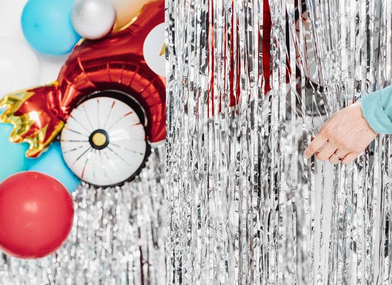 Partydeco Red Foil Car Balloon