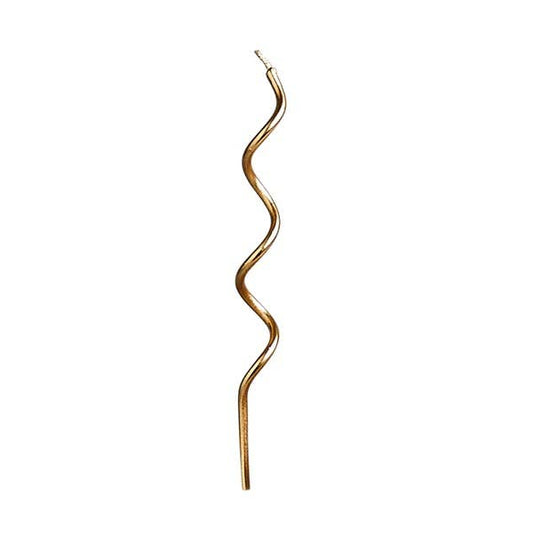 Gold Curly Candles 12 Pack - Winterberries