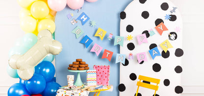 PET1102 - Happy Birthday Banner - Dog - Winterberries