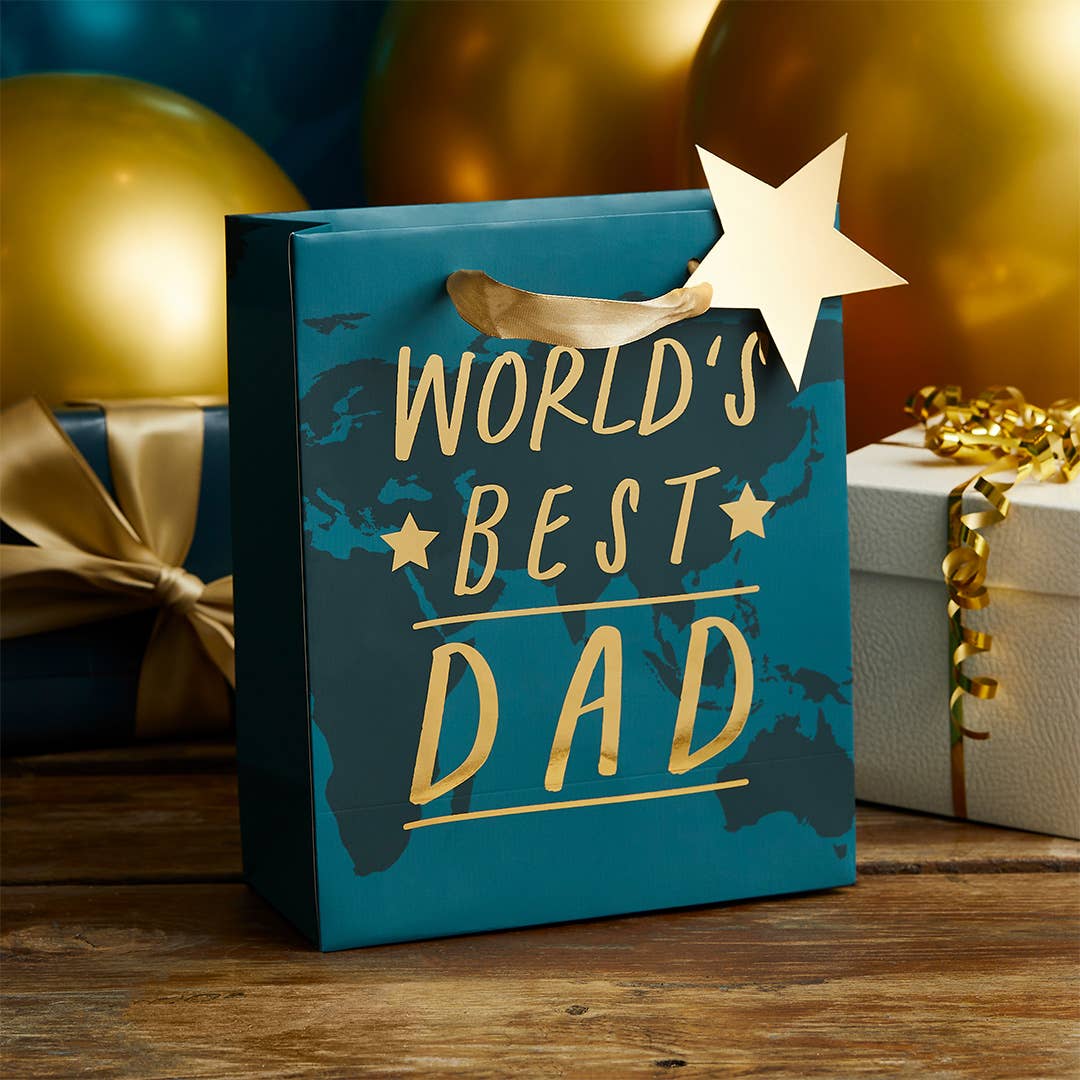 World's Best Dad Gift Bag 1 Pack - Winterberries