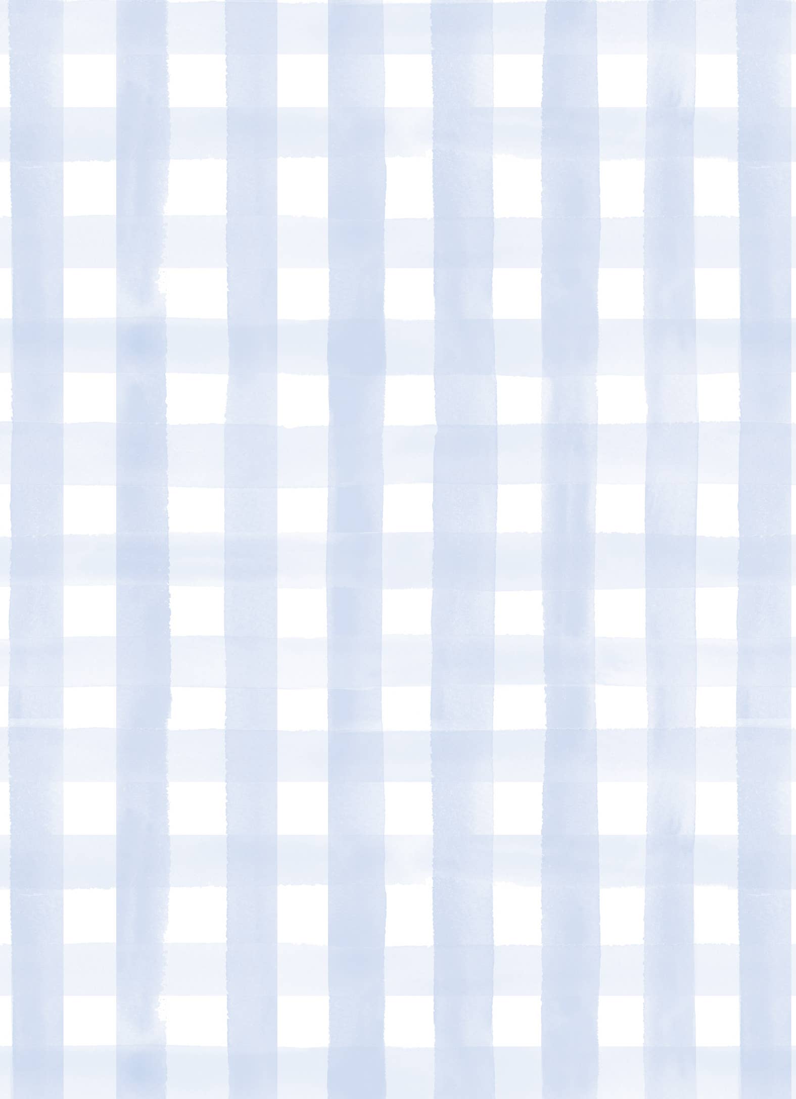 Blue Gingham Table Runner (Easter Party Decor) - Winterberries