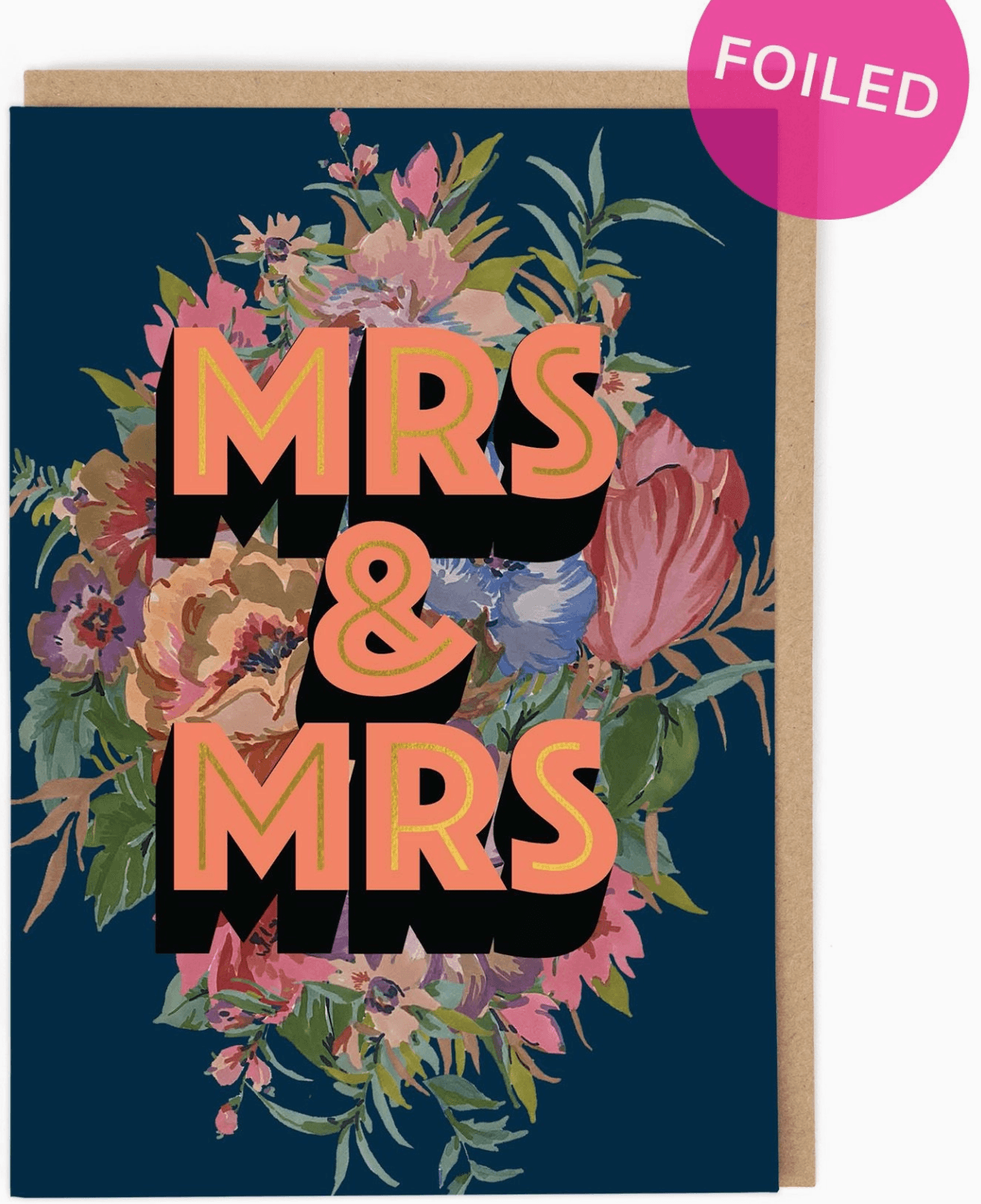 Mrs and Mrs Greeting Card - Winterberries