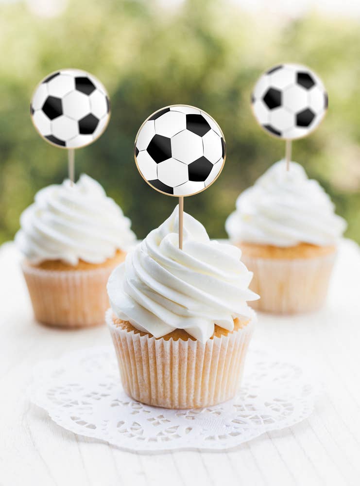 SOCCER COCKTAIL PICKS X 10 - Winterberries
