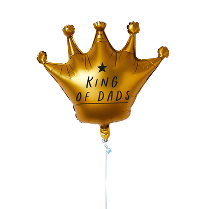 King Of Dads' Crown 35" Foil Balloon - Winterberries