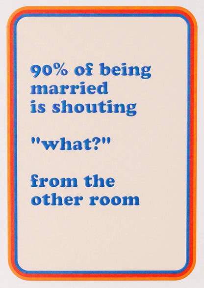 90% Anniversary Card - Winterberries