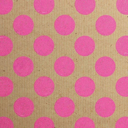 Neon Kraft Glitter Rollwrap (display box 38 rolls) Everyday - Winterberries
