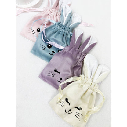 EASTER BUNNY EAR VELVET GIFT BAG