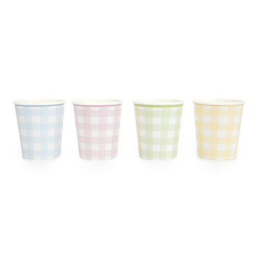 200ML PASTEL VICHY CUPS 4 ASSORTED COLORS 8 - Winterberries