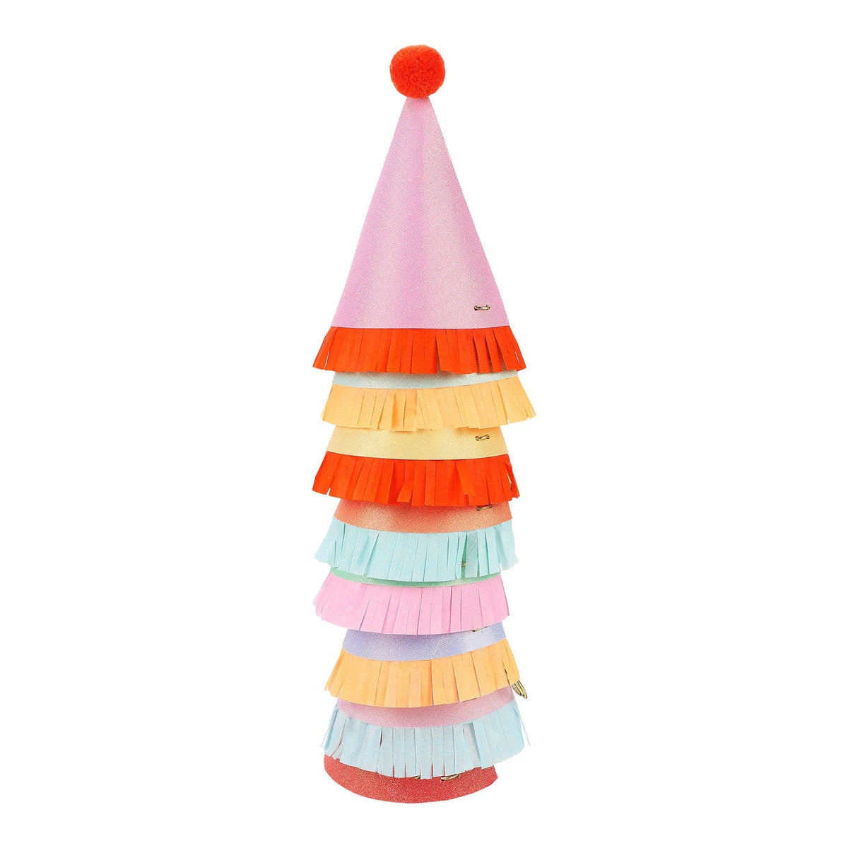 X8 MINI GLITTER PARTY HATS