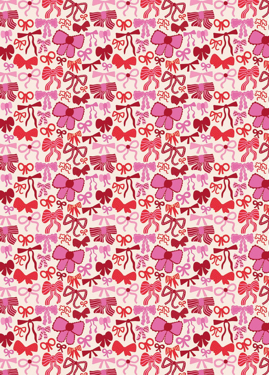 Christmas Bow Wrapping Paper