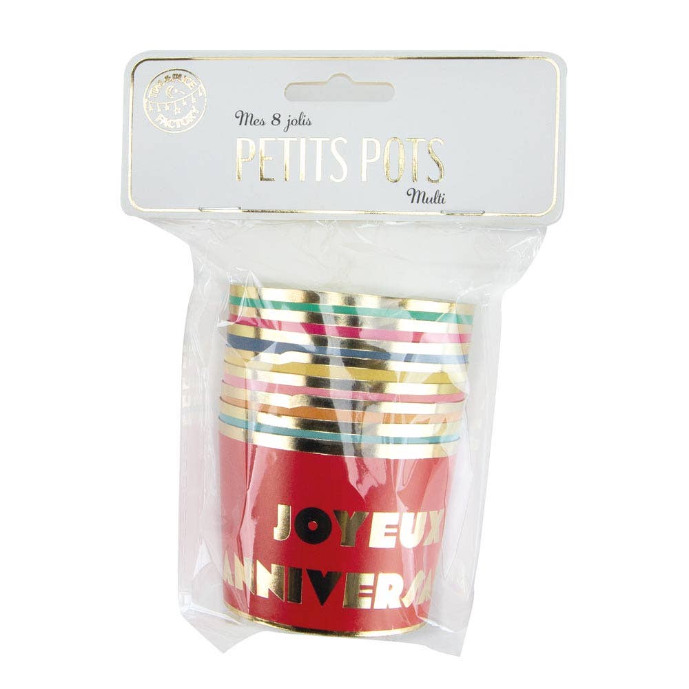 HAPPY BIRTHDAY MULTI CANDY BOXES X 8 - Winterberries