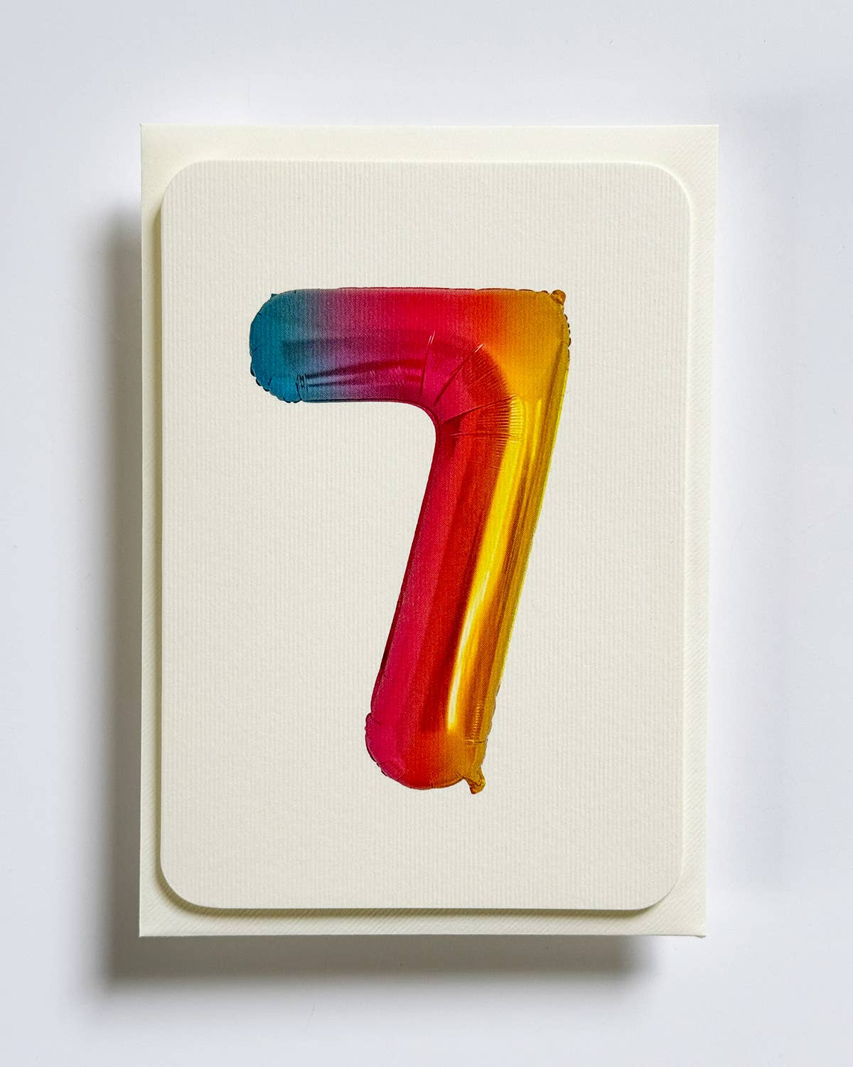 Birthday Balloon No. 7 Greeting Card | Age Cards - Winterberries
