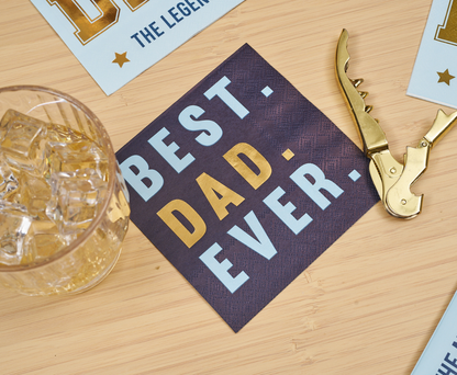 X26 BEST DAD EVER PAPER NAPKINS