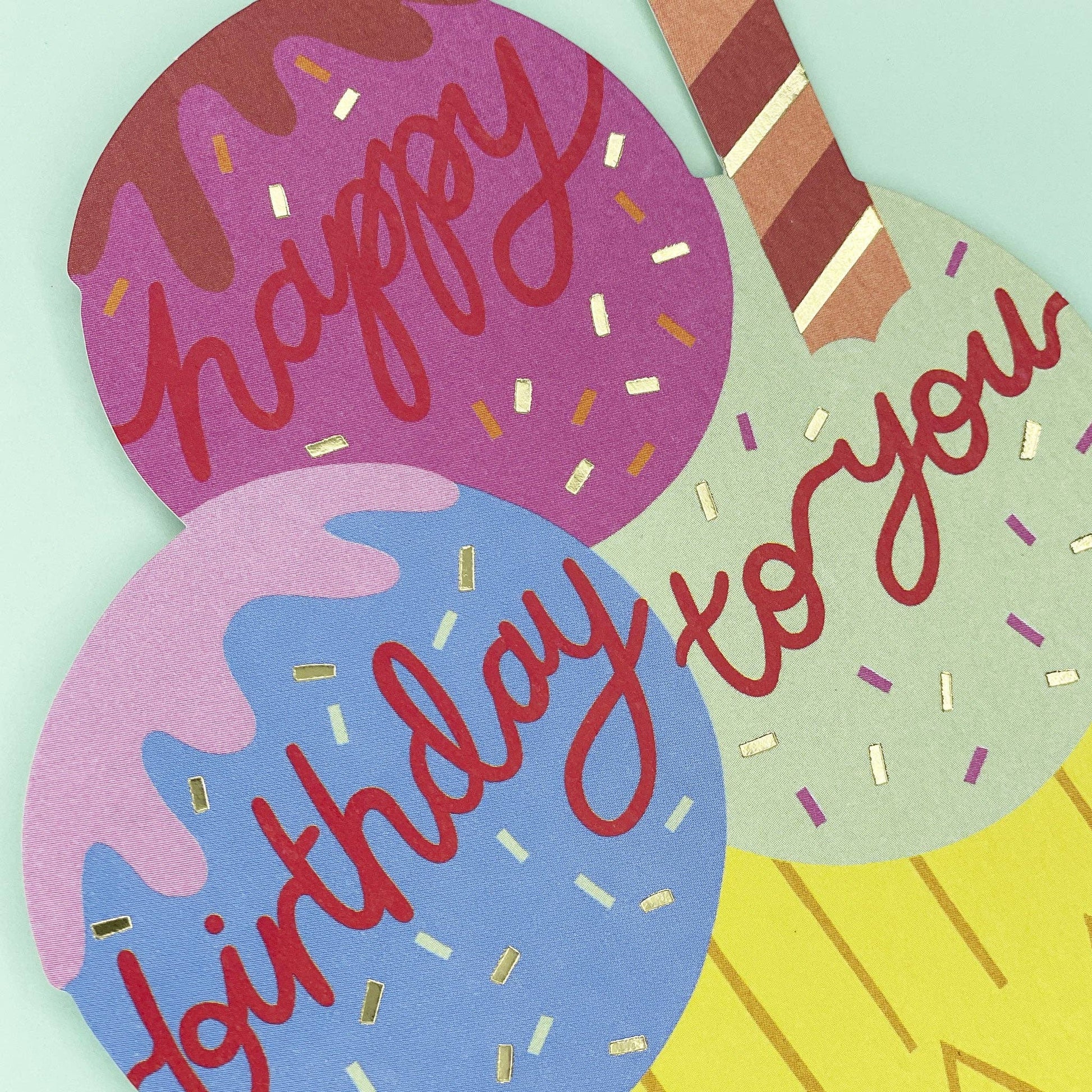 Happy Birthday To You Ice-cream (BRS17) - Winterberries