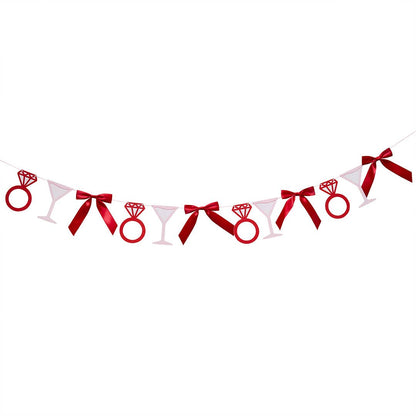 Cocktails, Rings & Satin Bow Garland 2m - Winterberries