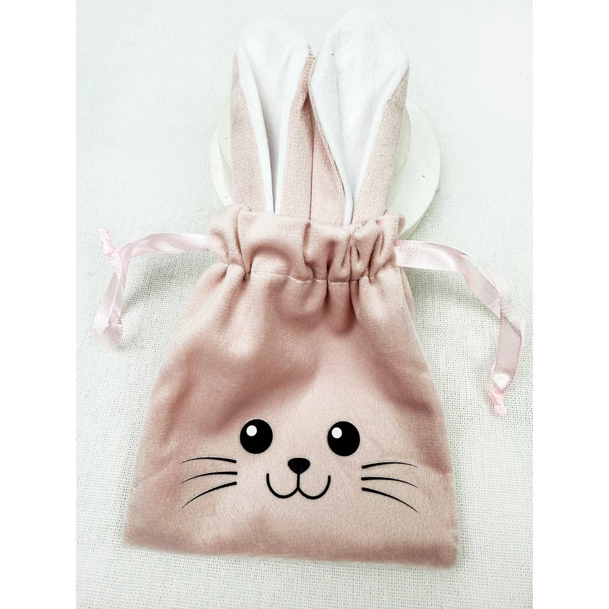 EASTER BUNNY EAR VELVET GIFT BAG