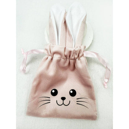 EASTER BUNNY EAR VELVET GIFT BAG