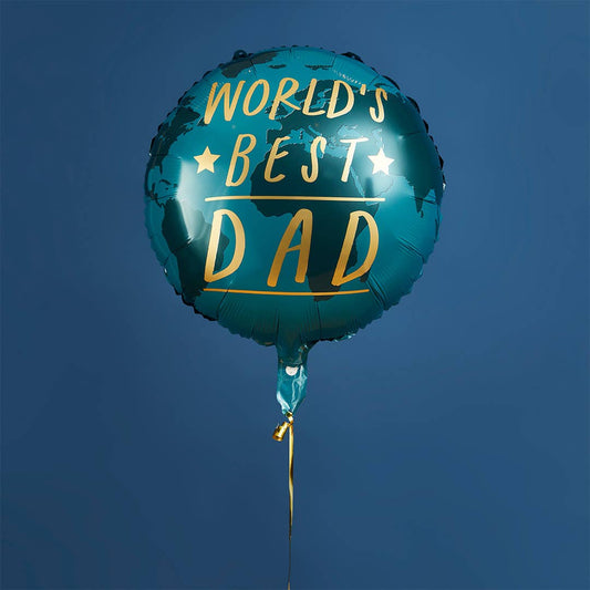 World's Best Dad 22" Foil Balloon 1 Pack - Winterberries