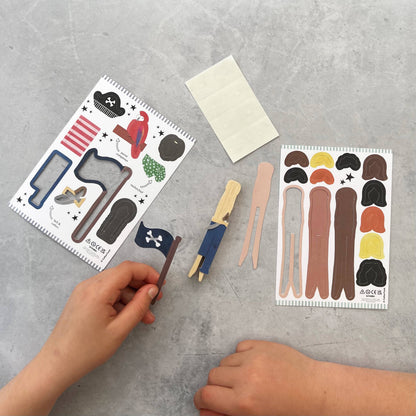 MAKE YOUR OWN PIRATE PEG DOLL