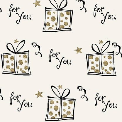 Eco-friendly FSC™ Biodegradable Glitter Cheer Wrapping Paper - Winterberries