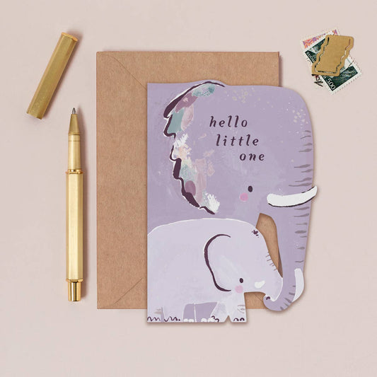 ELEPHANT NEW BABY CARD